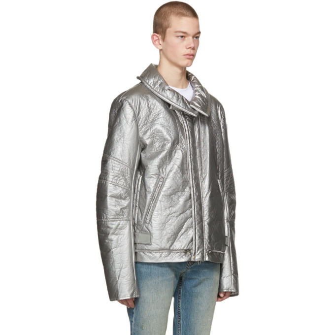 Helmut Lang Silver Re-Edition Astro Moto Jacket Helmut Lang