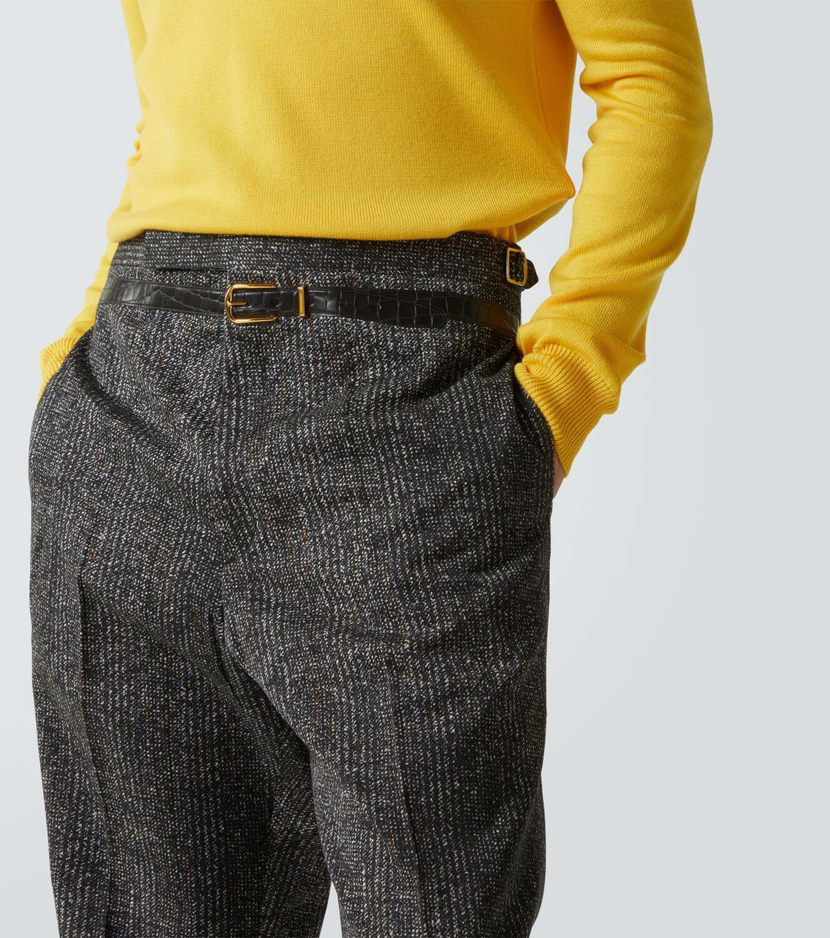 Prada Cotton gabardine wide-leg pants Prada