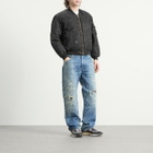 Mastercraft Union Men's Washed Nylon Bomber Jacket in Black