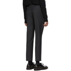 Prada Grey Wool Bicolor Trousers