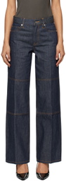 Helmut Lang Indigo Zip Carpenter Jeans