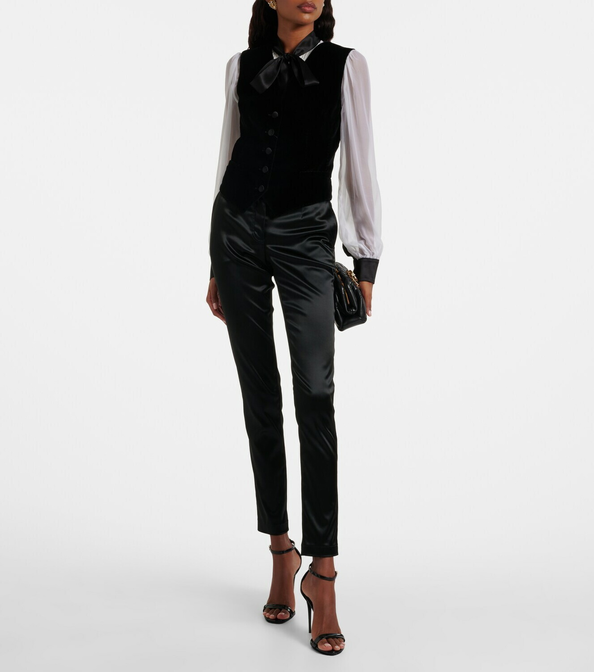 Dolce&Gabbana Cotton and silk-blend velvet vest