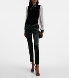 Dolce&Gabbana Cotton and silk-blend velvet vest