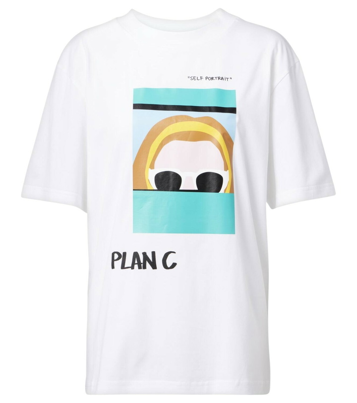 Photo: Plan C Printed cotton jersey T-shirt