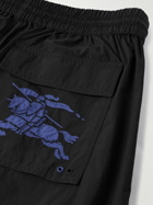 Burberry - Wide-Leg Logo-Appliqued Nylon Cargo Trousers - Black