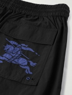 Burberry - Wide-Leg Logo-Appliqued Nylon Cargo Trousers - Black