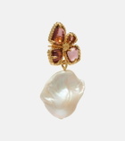 Zimmermann Bloom embellished pearl drop earrings