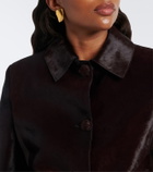 Nour Hammour Hadley calf hair jacket