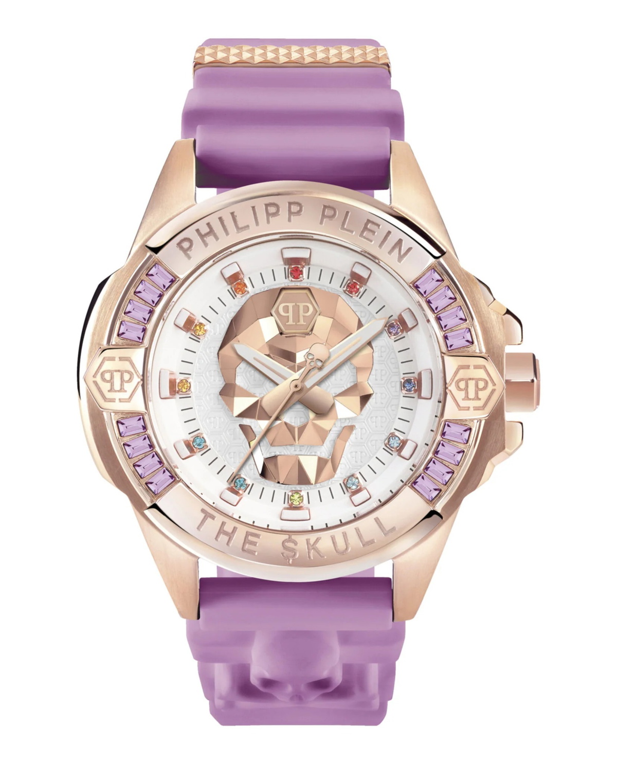 Philipp Plein The Skull Quartz Crystal Silver Dial Unisex Watch PWNAA0222