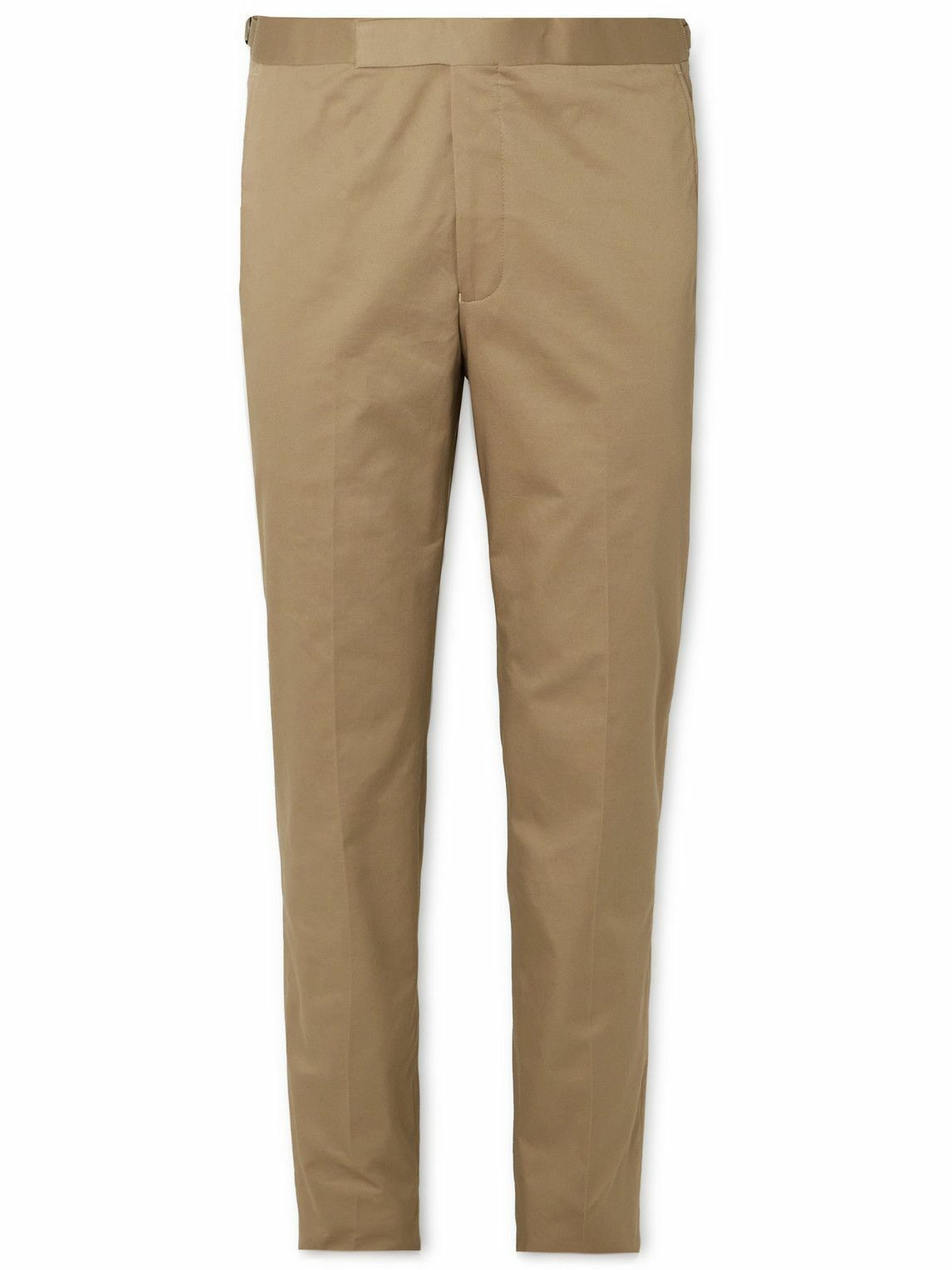 Richard James - Straight-Leg Cotton-Blend Twill Trousers - Brown