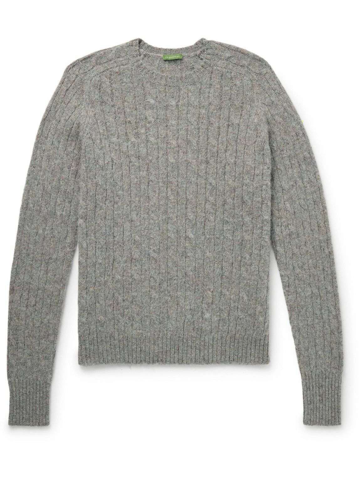 Sid Mashburn - Cable-Knit Wool Sweater - Gray
