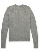 Sid Mashburn - Cable-Knit Wool Sweater - Gray