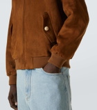 Valentino Suede bomber jacket
