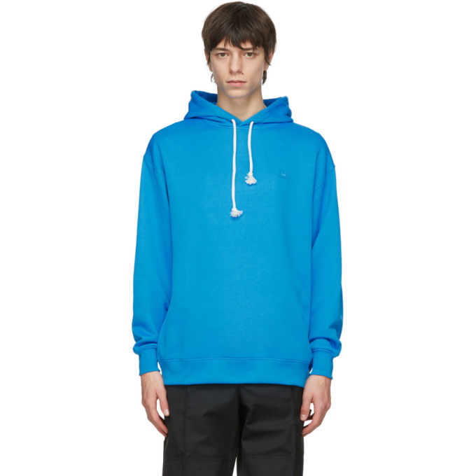 Photo: Acne Studios Blue Oversized Patch Hoodie
