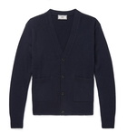 AMI - Merino Wool and Cashmere-Blend Cardigan - Men - Navy