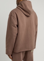 Honor The Gift Studio Hooded Cotton Sweatshirt Brown