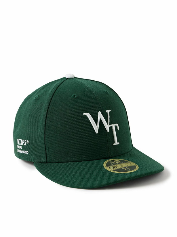Photo: WTAPS - New Era Logo-Embroidered Cotton-Twill Baseball Cap - Green