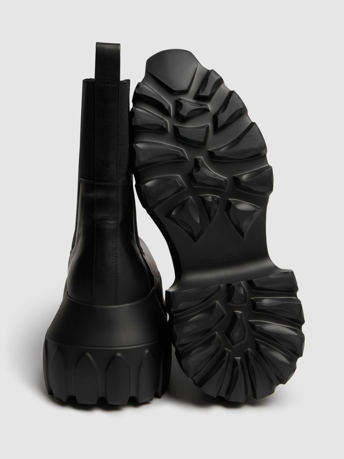 RICK OWENS Beatle Mega Tractor Boots Rick Owens