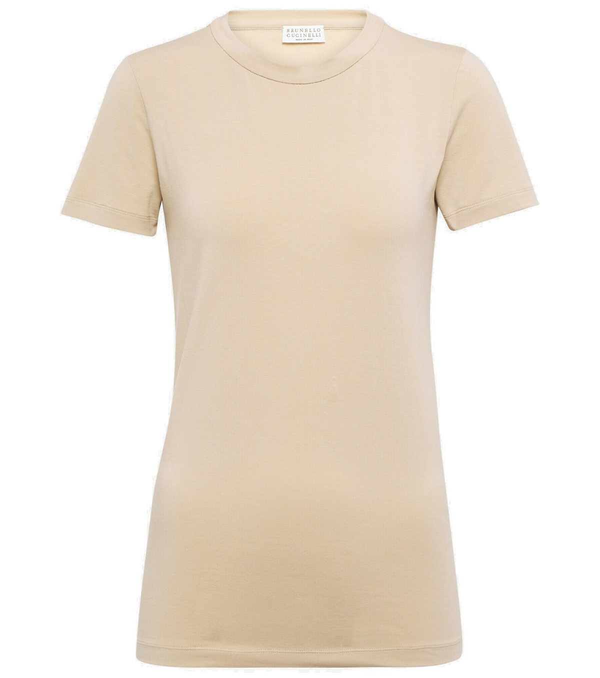 Brunello Cucinelli Brown Cotton T-Shirt
