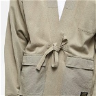 Maharishi Men's Utility Pocket Organic Sweat Kimono in Silver Sage