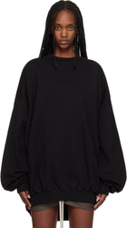 Rick Owens DRKSHDW Black Temple Hun Crewneck Sweatshirt
