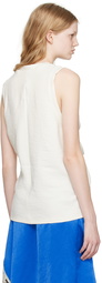 JW Anderson White Twist Front Tank Top