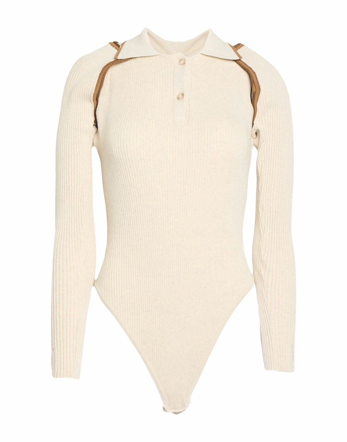 Jacquemus Womens Bodysuit in Beige