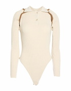 Jacquemus Womens Bodysuit in Beige