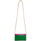Marc Jacobs Pink and Green Snapshot Chain Wallet Bag
