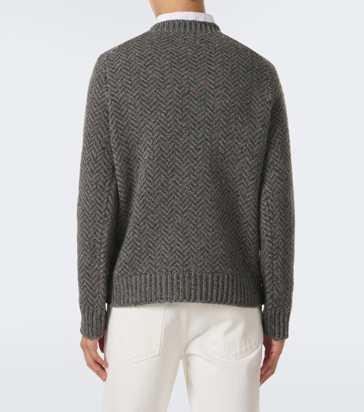 Gabriela Hearst Sermo herringbone cashmere sweater