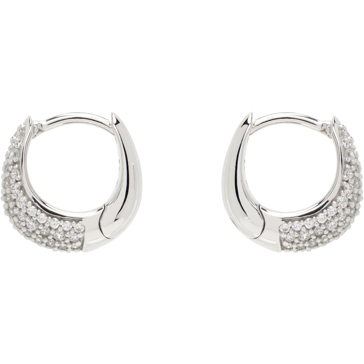 Tom Wood Ice Huggies Pave Earrings