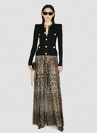 Dolce & Gabbana - Pleated Leopard Print Pants in Brown