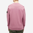 Stone Island Men's Garment Dyed Crew Sweatshirt in Rose Quartz