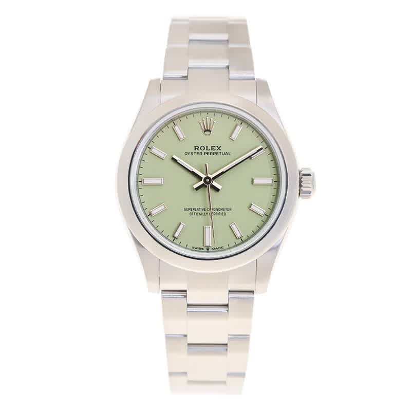 Rolex Oyster Perpetual Automatic Chronometer Green Dial Ladies Watch M277200-0012