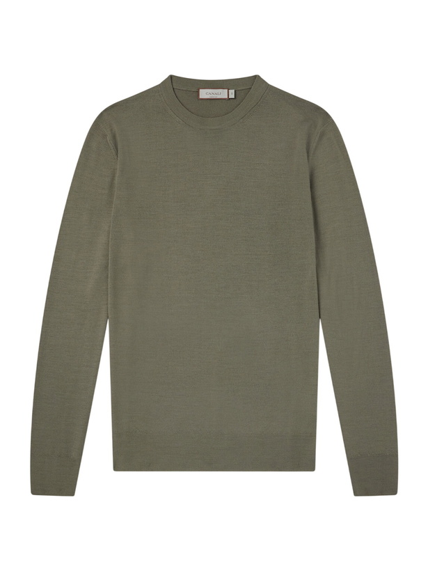 Photo: Canali - Wool Sweater - Green
