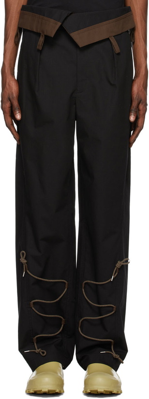 Photo: Jacquemus Black La Montagne ' Le Pantalon Asao' Trousers