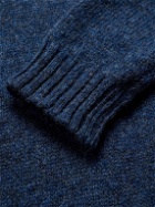 William Lockie - Shetland Wool Sweater - Blue
