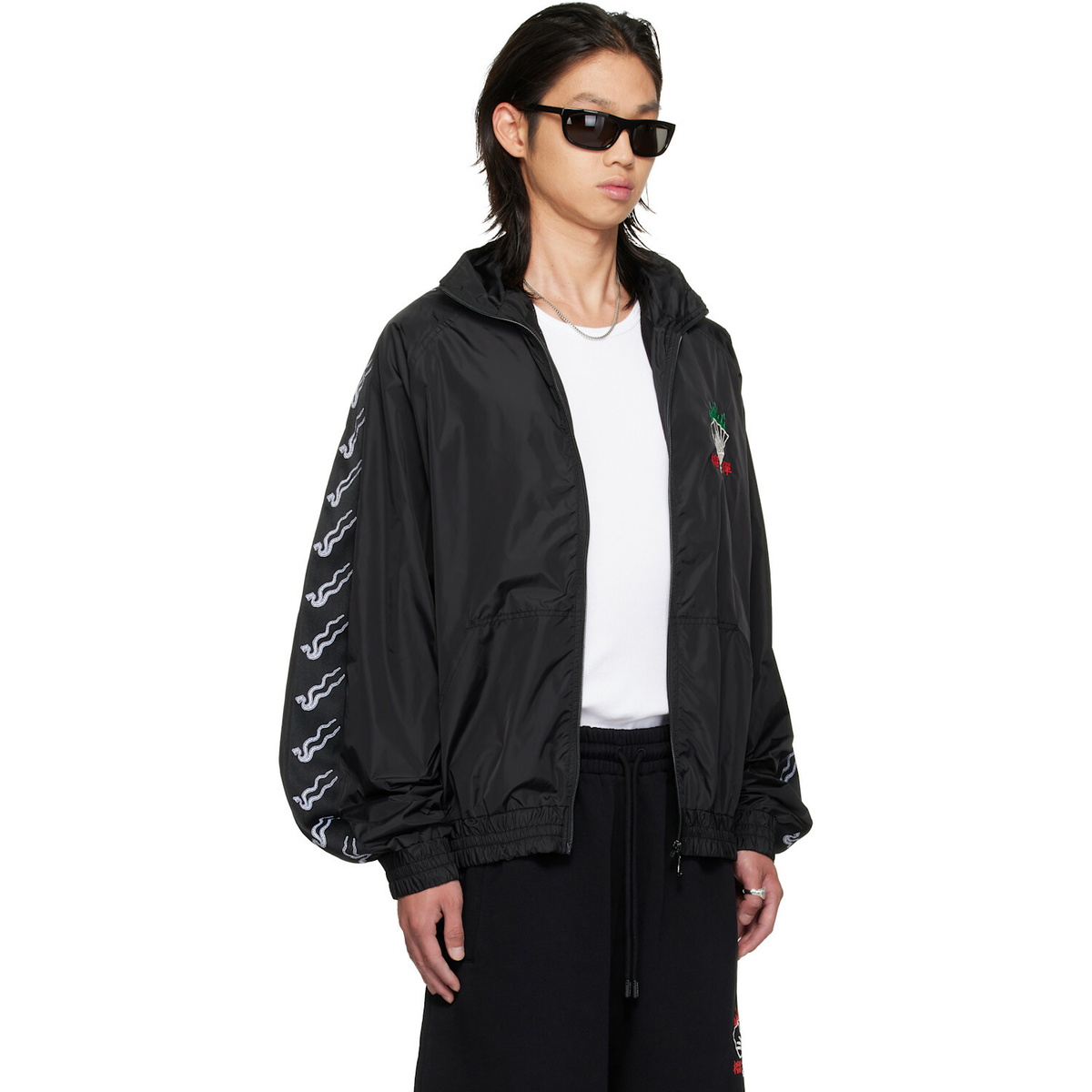 LU'U DAN Black Blacklisted LD Windbreaker Jacket