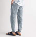 Onia - Elijah Tapered Linen Trousers - Blue
