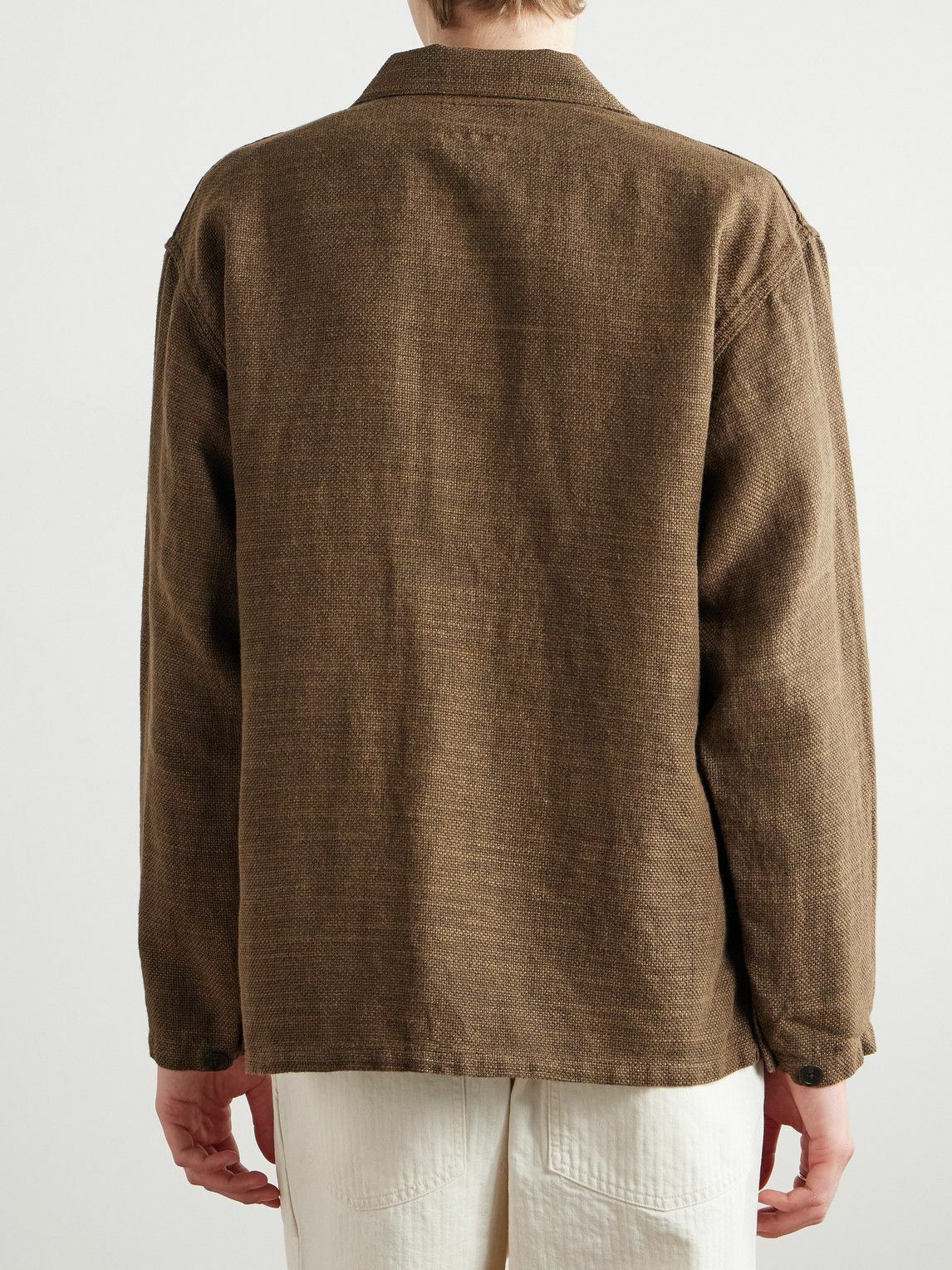 Beams Plus - Mil Linen and Cotton-Blend Chore Jacket - Brown Beams