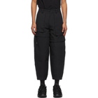 Chen Peng Black Technical Quilting Trousers