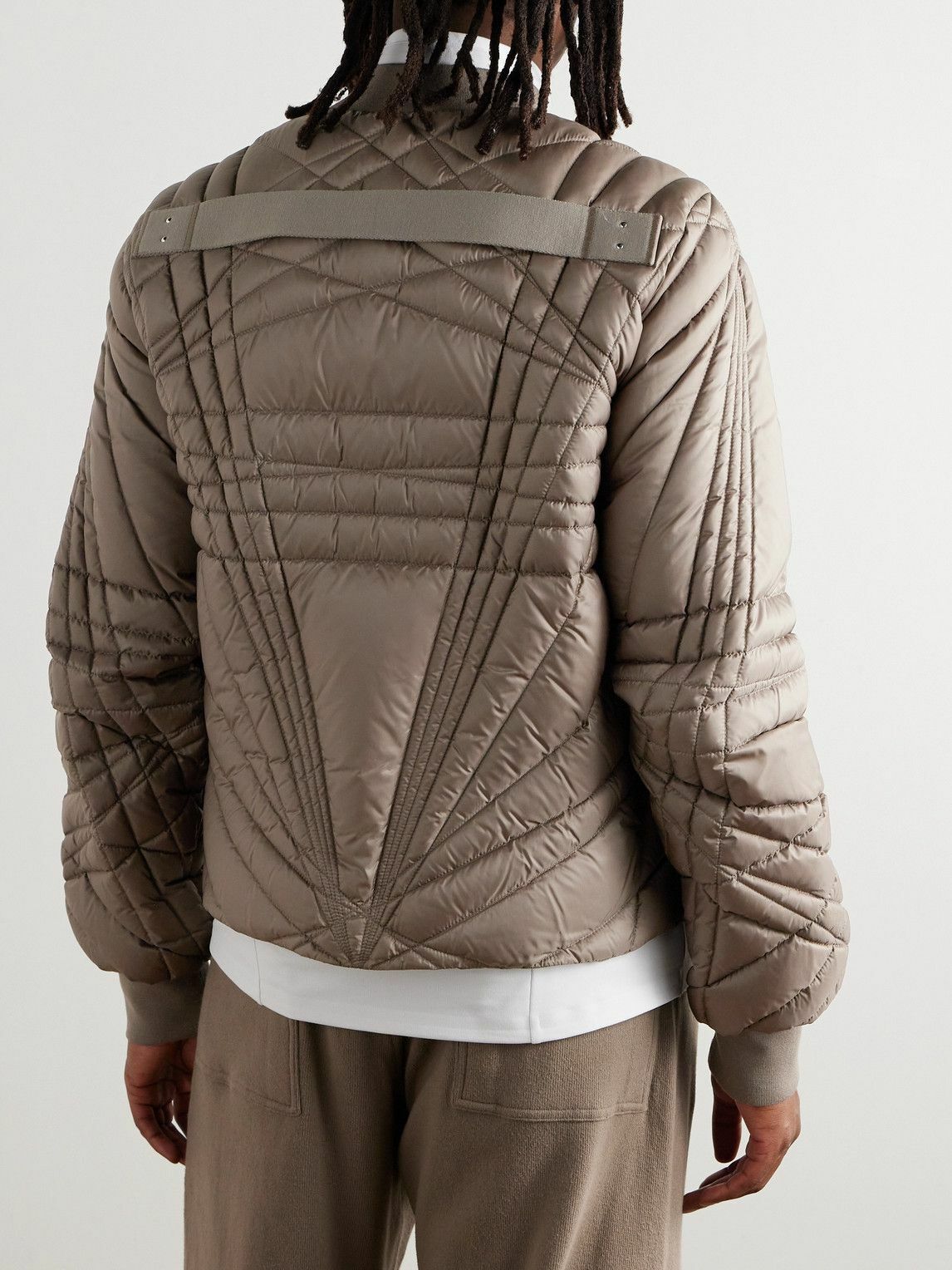 Rick Owens - Moncler Megapenta Logo-Appliquéd Quilted Shell Down