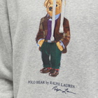 Polo Ralph Lauren Men's Heritage Bear Snap Sweat in Andover Heather