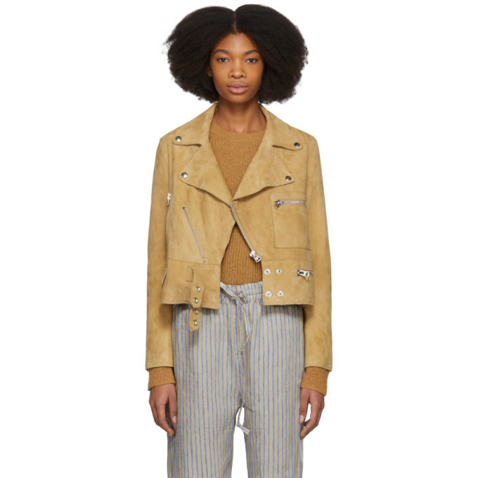 Acne Studios Brown Suede Suokki Jacket Acne Studios