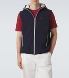 Brunello Cucinelli Logo nylon hooded vest