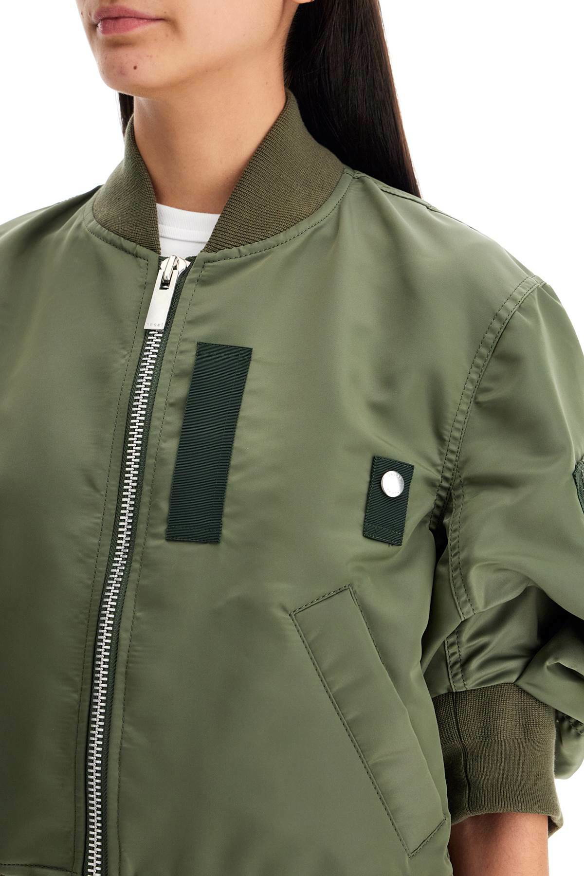 SACAI short-sleeved bomber Khaki Sacai SACAI short-sleeved bomber Khaki Sacai