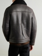 NN07 - Atkinson 8173 Shearling Bomber Jacket - Black