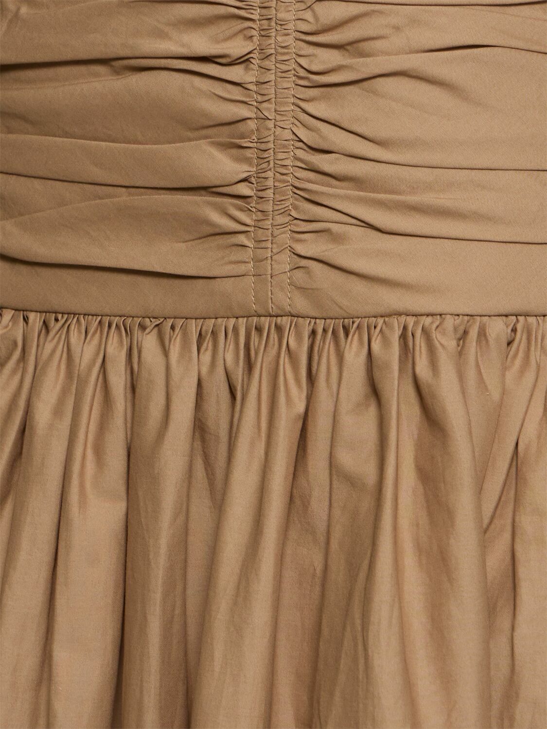 MATTEAU Strapless Drop Waist Poplin Long Dress Matteau MATTEAU Strapless Drop Waist Poplin Long Dress Matteau