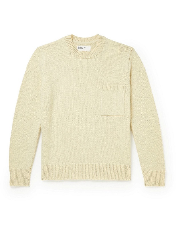 Photo: Universal Works - Cable Recycled Wool-Blend Sweater - Neutrals