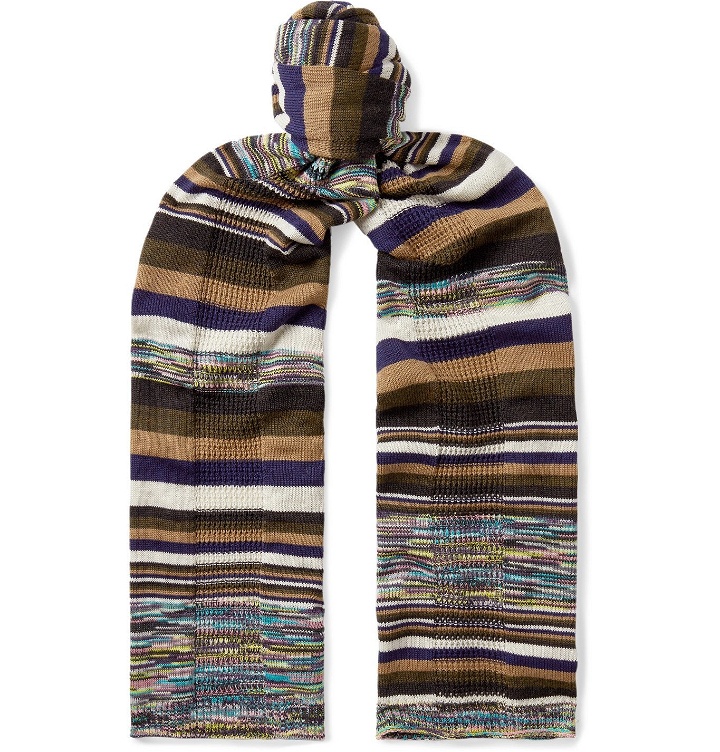 Photo: Missoni - Space-Dyed Wool Scarf - Multi